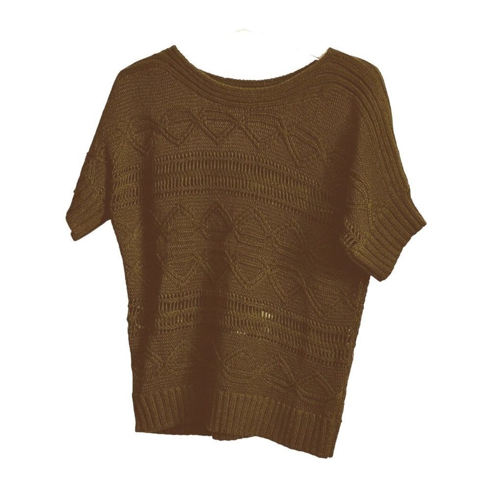 Ruby Rd Women's Deep Brown Sweaters Sz Large Sku 2313